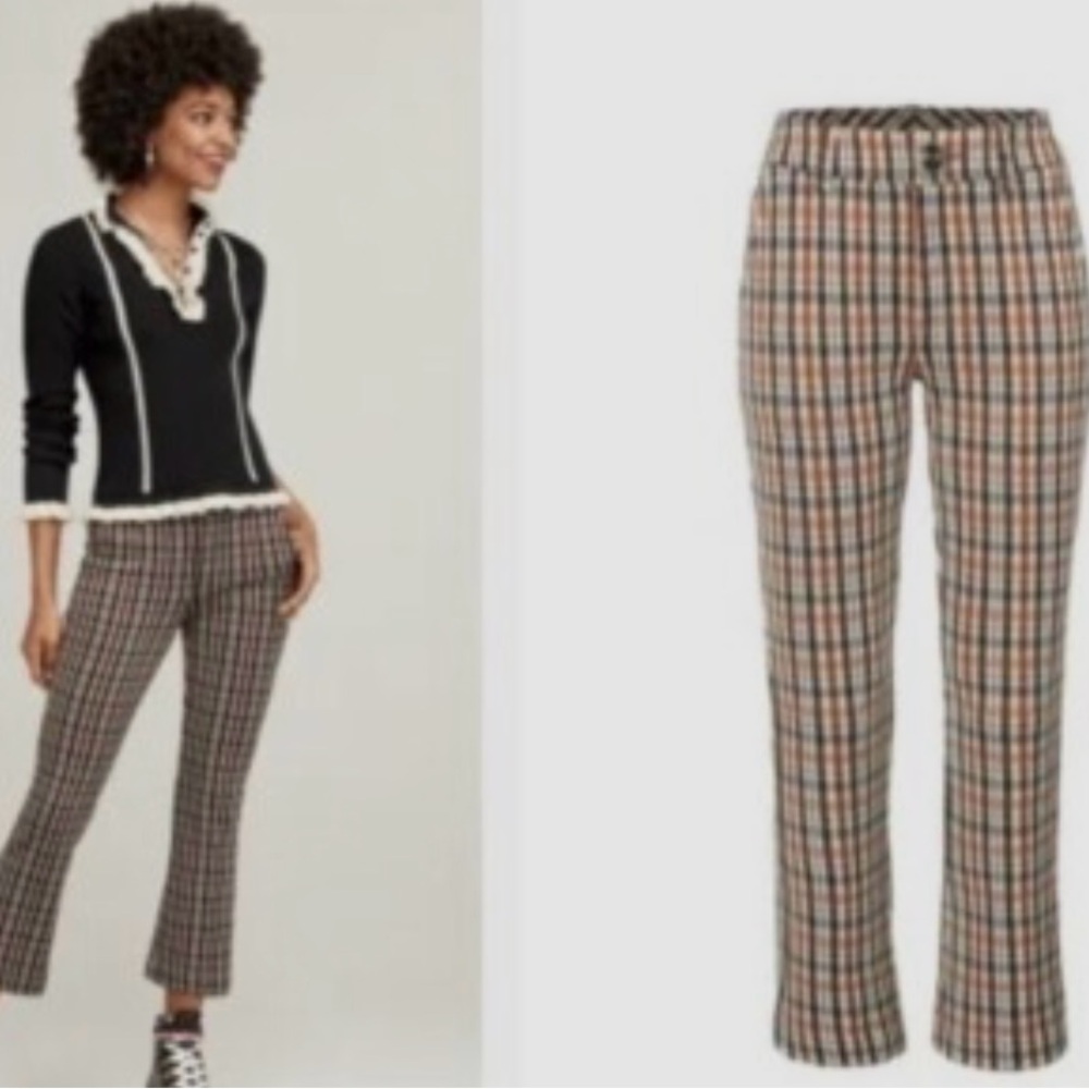 CAbi Jazzy Kick Flare Pants Size 8